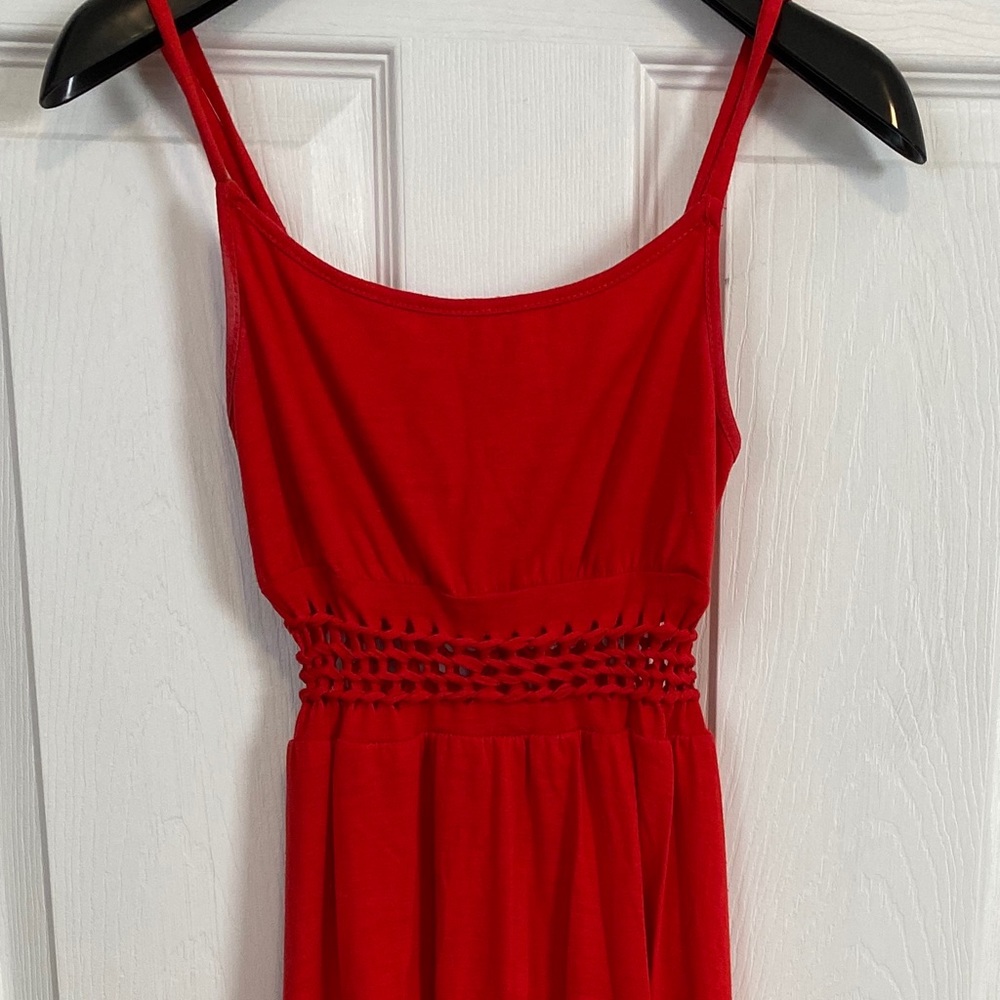 Red maxi dress size S